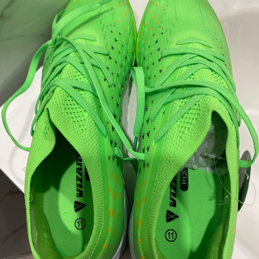 VIZARI Men's Neon Green Athletic Shoes - Picture 3 of 6